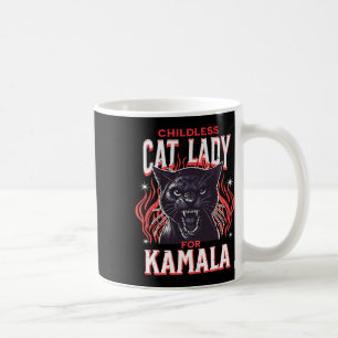 Childless Cat Lady For Kamala Harris 2024 Presiden Coffee Mug