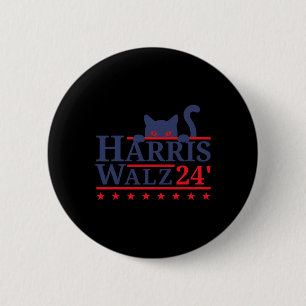 Childless Cat Lady For Kamala Harris Tim Wheimer 2 6 Cm Round Badge