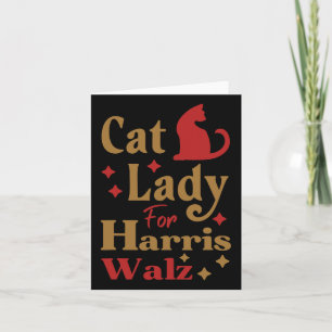 Childless Cat Lady For Kamala Harris Tim Wheimer W Card