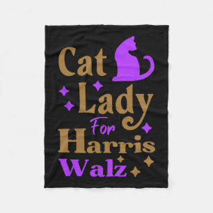 Childless Cat Lady For Kamala Harris Tim Wheimer W Fleece Blanket