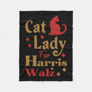 Childless Cat Lady For Kamala Harris Tim Wheimer W Fleece Blanket