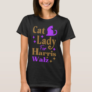 Childless Cat Lady For Kamala Harris Tim Wheimer W T-Shirt
