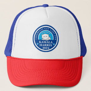 Childless Cat Lady for Kamala Harris Trucker Hat