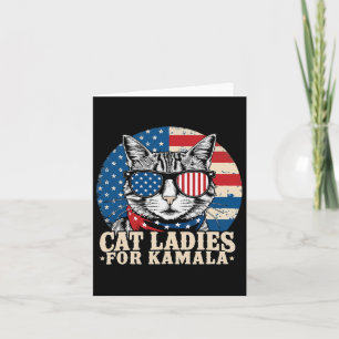 Childless Cat Lady For Kamala Harris Voting Card