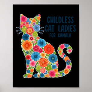 Childless Cat Lady For Kamala Poster