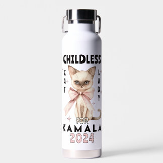 Childless Cat Lady for Kamala  Water Bottle