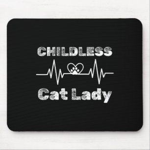 Childless Cat Lady Funny Cat Lover 5 Mouse Mat