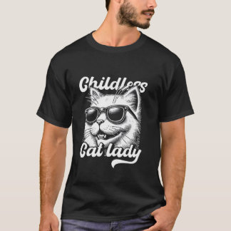 Childless Cat Lady Funny Cat Lover T-Shirt