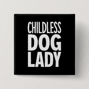 Childless Cat Lady Funny Vote 2024 15 Cm Square Badge
