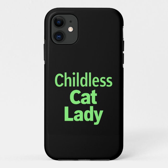 Childless Cat Lady Funny Vote 2024 Case-Mate iPhone Case (Back)