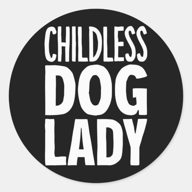 Childless Cat Lady Funny Vote 2024 Classic Round Sticker (Front)