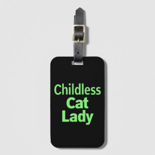 Childless Cat Lady Funny Vote 2024 Luggage Tag