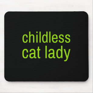 Childless Cat Lady Funny Vote 2024 Madam President Mouse Mat