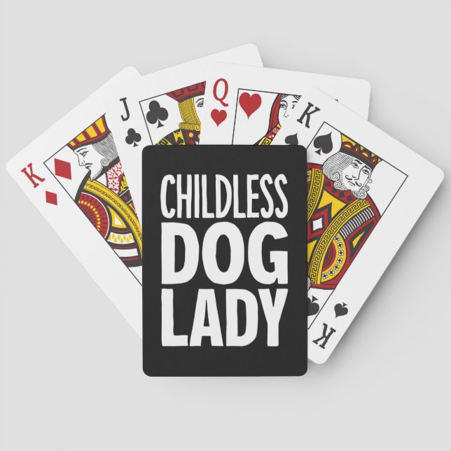 Childless Cat Lady Funny Vote 2024 Playing Cards (Back)