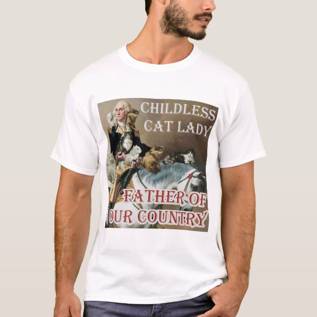 Childless Cat Lady - George Washington - Kamala T-Shirt (Front)