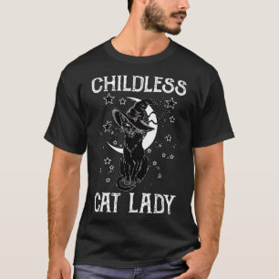 Childless Cat Lady Halloween Cat Shirt For Women