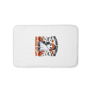 Childless Cat Lady Halloween Spooky Ghost Costume Bath Mat