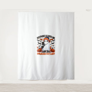 Childless Cat Lady Halloween Spooky Ghost Costume  Tapestry