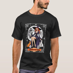 Childless Cat Lady Halloween Witch Cats Witchy Spo T-Shirt