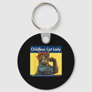 Childless Cat Lady Is Voting Election 2024 Usa Key Ring