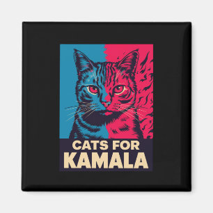 Childless Cat Lady is Voting Kamala Harris 2024 Magnet