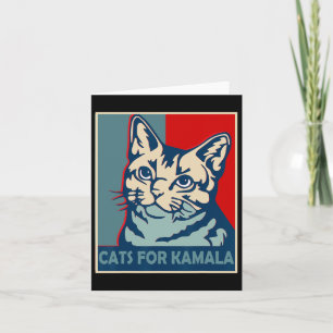 Childless Cat Lady Is Voting Kamala Harris Preside Card