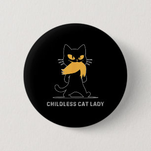 Childless Cat Lady Kamala Harris 2024 47 47th Pres 6 Cm Round Badge