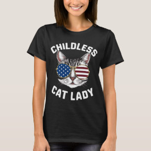 Childless Cat Lady Kamala Harris 2024 T-Shirt
