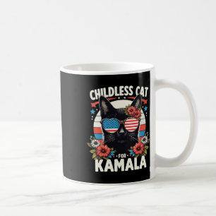 Childless Cat Lady Ladies For Kamala Harris Voting Coffee Mug