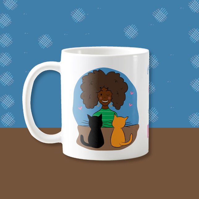 Childless Cat Lady Mug (Cute childless cat lady coffee mug . )