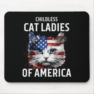 Childless Cat Lady Of America Kamala Harris 2024 U Mouse Mat
