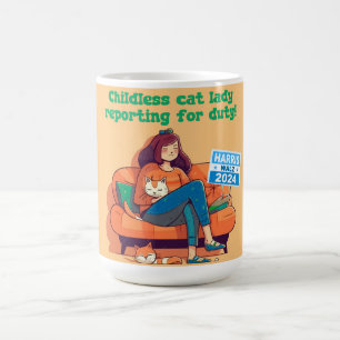 Childless Cat Lady Reporting for Duty Coffee Mug