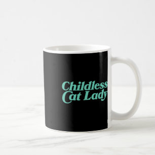 Childless Cat Lady Retro Vibrant  Coffee Mug