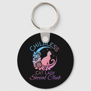 Childless Cat Lady Social Club Meme Cat Kamala  Key Ring