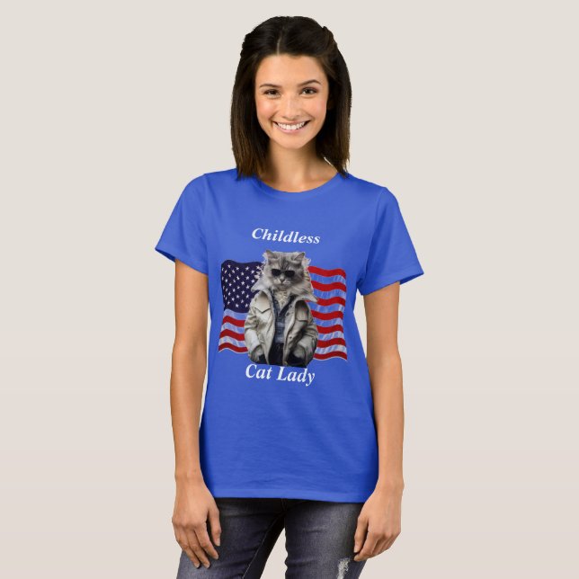Childless Cat Lady T-Shirt (Front Full)
