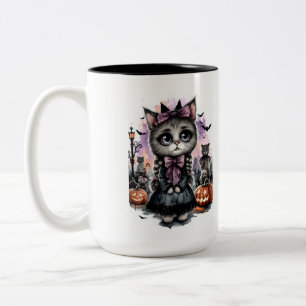 CHILDLESS CAT LADY Two-Tone COFFEE MUG