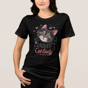 Childless Cat Lady Usa Election  Tri-Blend Shirt