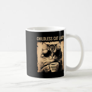 Childless Cat Lady Vintage - Coffee Cat Kamala 202 Mug