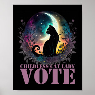 Childless Cat Lady Vote  Poster