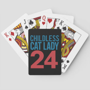 Childless Cat Lady Voting Election 2024 USA  Playing Cards