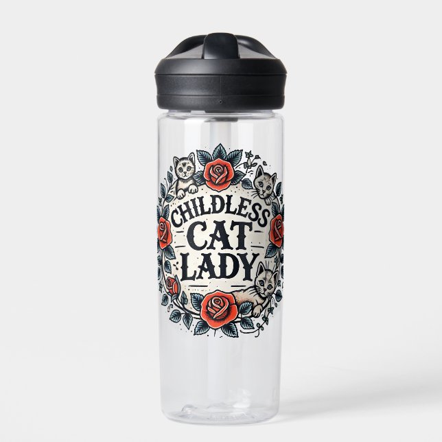 Childless Cat Lady                                 Water Bottle (Front)
