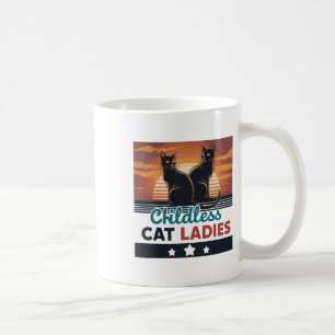 Childless Cat Lady Women's Vote Vintage Childless Coffee Mug