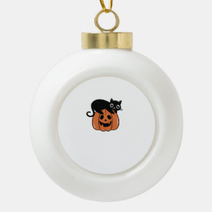 CHILDLESS CAT WITCH Classic T-Shirt Ceramic Ball Christmas Ornament