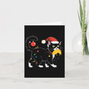 Childless Christmas Cat Lady Trump Hair Vote Kamal Card
