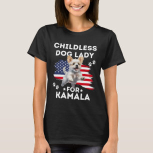 Childless Dog Lady For Kamala Harris Vintage Desig T-Shirt