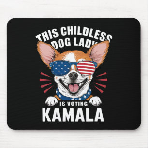 Childless Dog Lady Is Voting Kamala-harris 2024 2 Mouse Mat