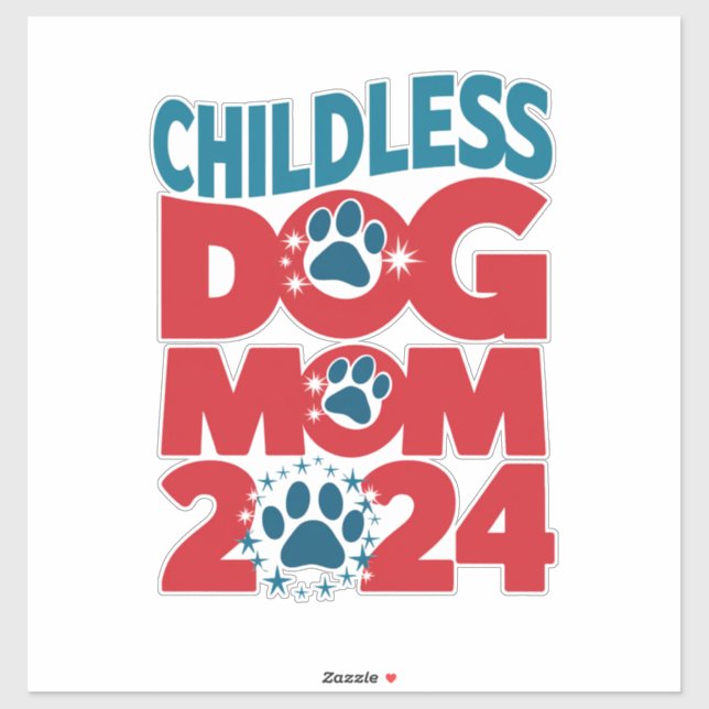 Childless Dog Mum Dog Lady Voting Patriotic Dog  (Sheet)