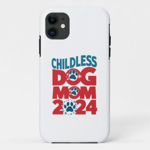 Childless Dog Mum Dog Lady Voting Patriotic Dog  iPhone 11 Case