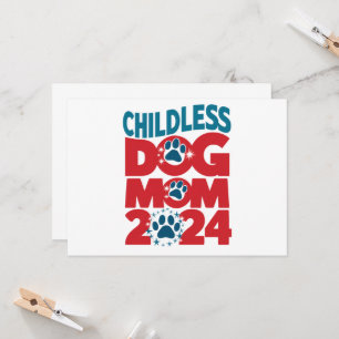 Childless Dog Mum Dog Lady Voting Patriotic Dog  Invitation