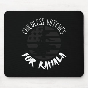 Childless Witches For Kamala Flag Halloween - Vote Mouse Mat